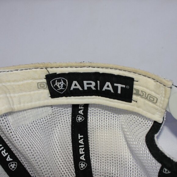 Ariat Men's Flexfit 110 Mexican Flag Gray Trucker Hat Cap One Size Snapback - Picture 8 of 12